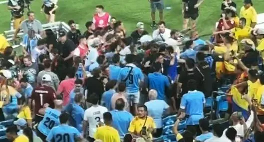 Pelea de jugadores de Uruguay con hinchas de Colombia en Copa América: por qué fue