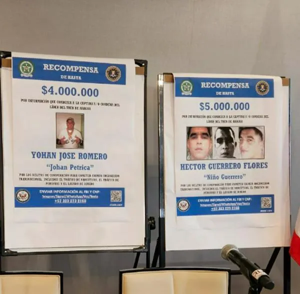 Colombia y EE.UU ofrece $ 47 mil millones por 3 líderes del 'Tren de Aragua'