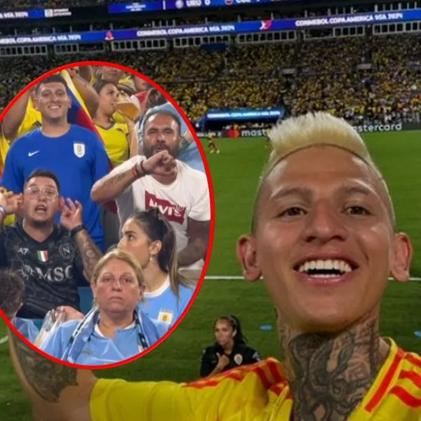 'La Liendra' provocó a hinchas uruguayos en el estadio donde Colombia le ganó 1-0 a Uruguay: video y qué pasó
