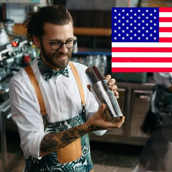 Cuánto gana un bartender en Estados Unidos (con propina supera los $11'000.000) y muchos latinos aplican a este trabajo.