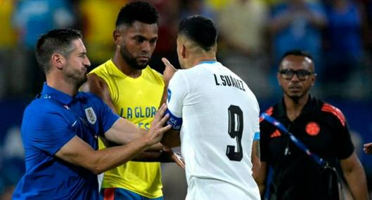 Luis Suárez explicó por qué se peleó con Miguel Borja tras la semifinal de la Copa América