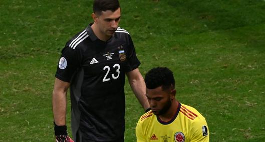 Emiliano ‘Dibu’ Martínez se ve como campeón  con Argentina de Copa América contra la Selección Colombia