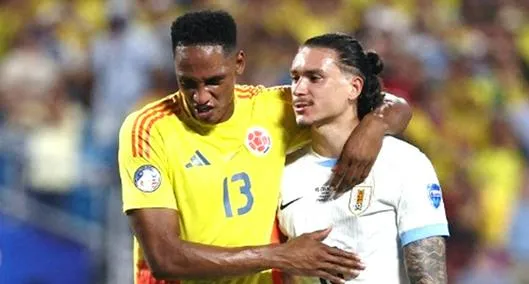 Yerry Mina, Miguel Borja y Luis Suárez, señalados por pelea Colombia vs. Uruguay en Copa América.