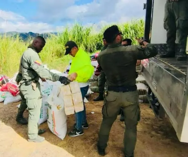 Incautan 3.000 millones de pesos escondidos en comida para perro