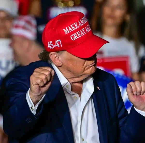 Trump herido en discurso. 