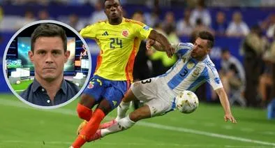 Edu Aguirre, de ‘El Chiringuito’, reclamó luego de que a Colombia no le pitaran penales por las faltas contra Córdoba y Sánchez en Copa América.