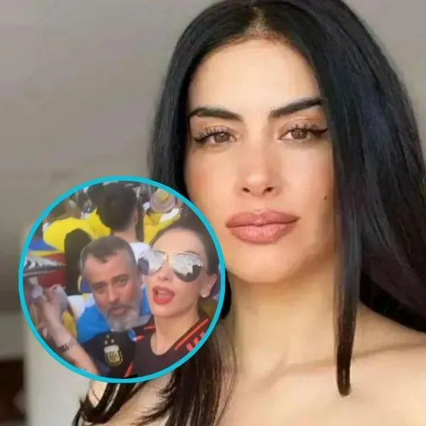 Jessica Cediel mostrando los disturbios que vivió en la final de la Copa América, en Miami