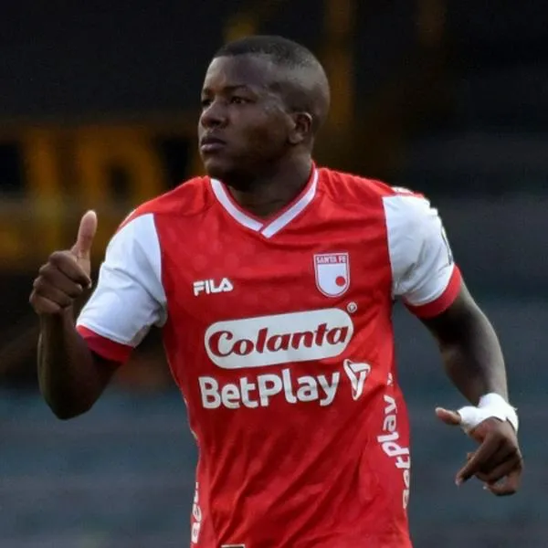 Francisco Chaverra, quien se marchó de Santa Fe para jugar en Independiente Medellín.