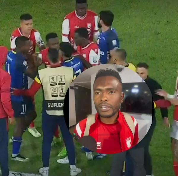 Jugador de Santa Fe confesó que quería coger a golpes a DT de Pasto por racismo