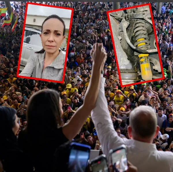 Atentado contra María C. Machado en Venezuela: cortan manguera de frenos a carro