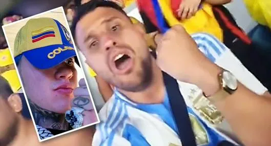 Iván Rodríguez, argentino al que Blessd le quiso “robar” camiseta en final de Copa América