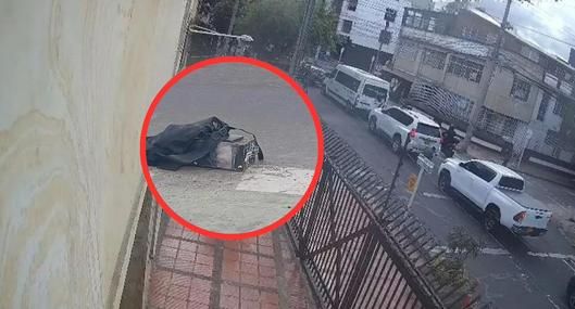 Bogotá: revelan video del momento en que explosivo fue dejado debajo de carro