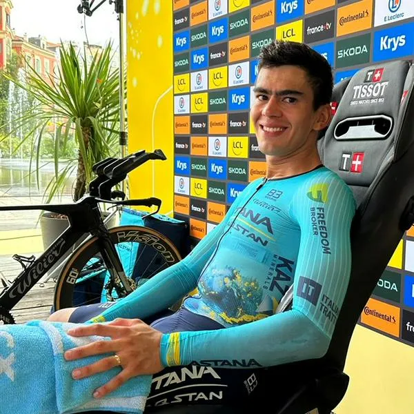 Harold Tejada fue protagonista en la etapa 21 del Tour de Francia.