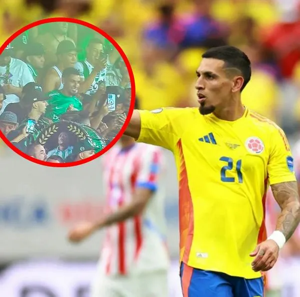 Daniel Muñoz vio partido de Nacional 2-1 América con la barra brava de Los Del Sur: detalles y video