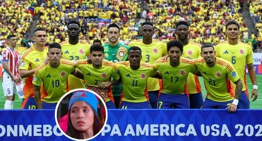 Fotos de jugadores colombianos y de Glock, en nota de que la participante del Desafío reveló vínculo que tuvo con un jugador de Selección Colombia