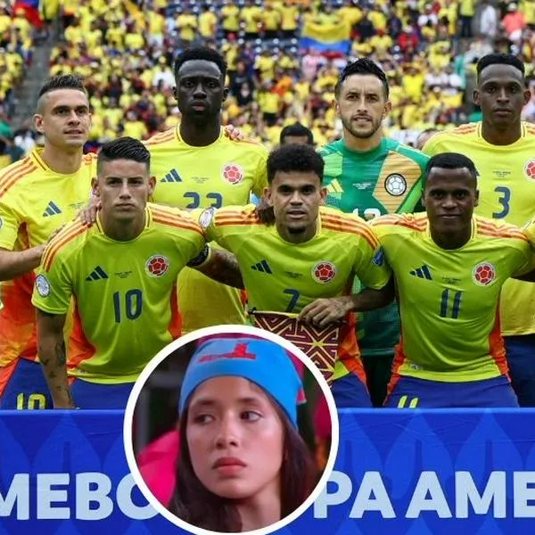 Fotos de jugadores colombianos y de Glock, en nota de que la participante del Desafío reveló vínculo que tuvo con un jugador de Selección Colombia