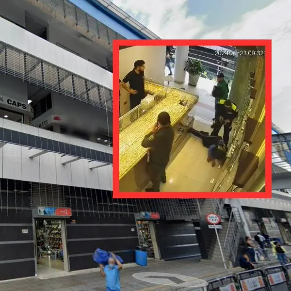 Ladrones robaron joyería en centro comercial de Bucaramanga, con ropa de Policía