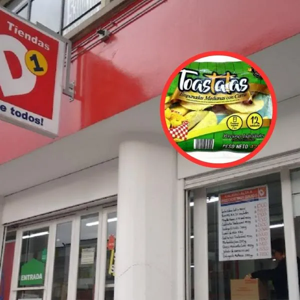 D1 producto: 12 empanadas por $ 8.600 cada una sale a $ 700