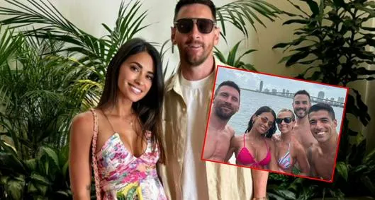 Viralizan detalle de la esposa de Messi durante foto en yate: ¿se molestaría el '10'?