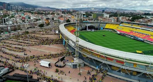 Foto de estadio en Bogotá, en nota de cuál fue el primer supermercado en Colombia, que arrancó cerca a El Campín