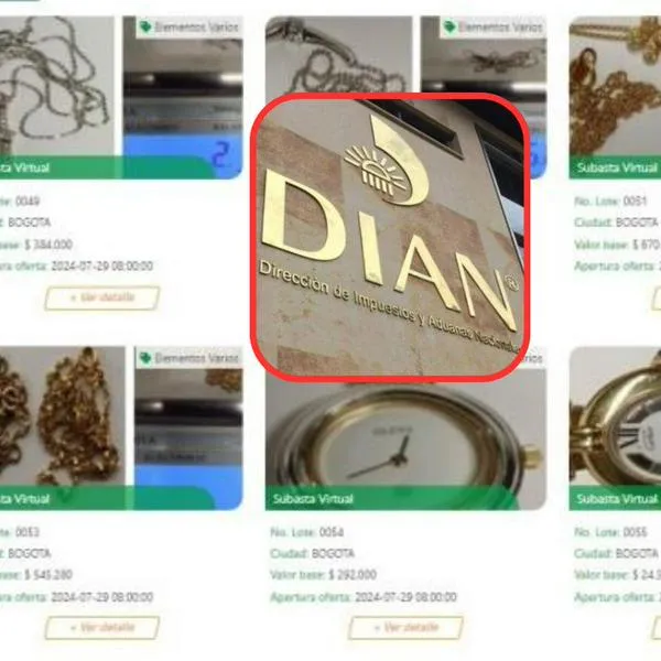 Dian anuncia subasta hoy de relojes, anillos y oro desde los 207.000 pesos en Colombia. Hay más de 100 productos en venta. 