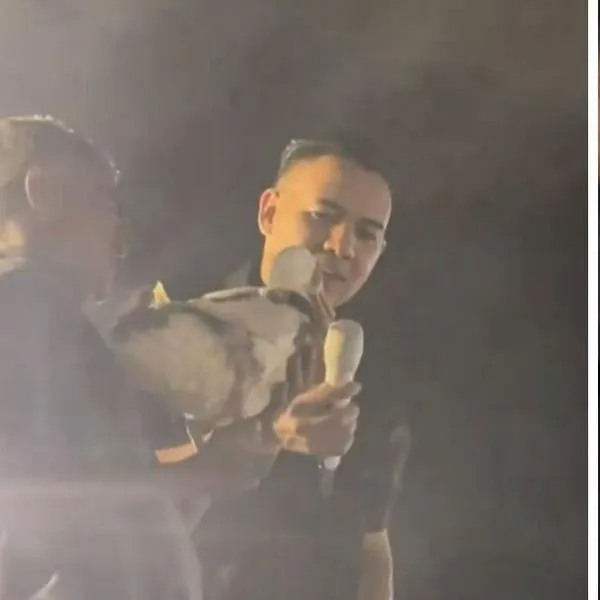 Video | El pato que se robó el show en el escenario junto al vallenatero Diego Daza