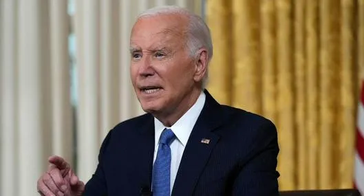 Joe Biden dio un discurso explicando razones por las que retiró su candidatura