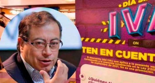 Gustavo Petro dice cómo aprobará día sin IVA y muchos saldrían perjudicados