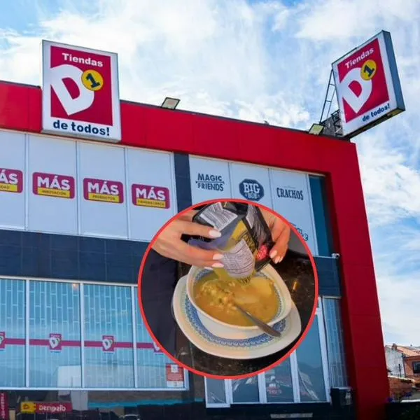 Producto de D1 para el almuerzo a 8.000 pesos