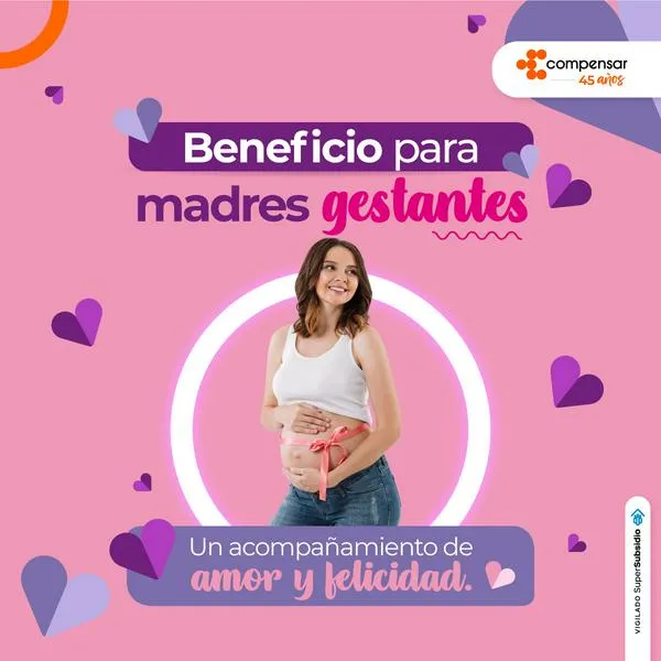 Beneficio económico de Compensar para madres gestantes cotizantes o beneficiarias: requisitos y documentos necesarios para obtenerlo.