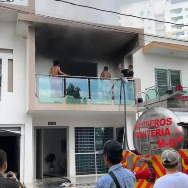 Incendio en Montería deja un menor fallecido y cuatro personas rescatadas