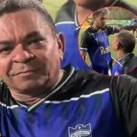 [Foto] 'Lucho' Díaz no se aguantó detalle de su papá y terminó regañándolo en público