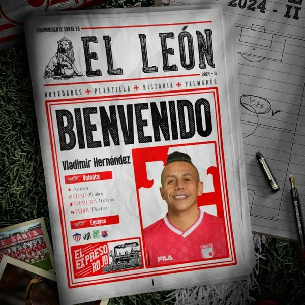 Independiente Santa Fe hizo oficial las contrataciones de Ómar Albornoz y Vladimir Hernández. Ambos llegan de Junior, donde quedaron campeones.