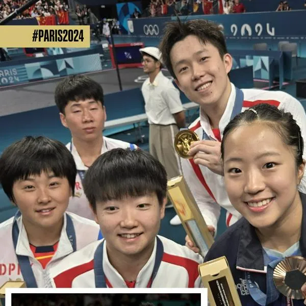 Tenis de mesa: un selfi entre atletas surcoreanos y norcoreanos enciende las redes