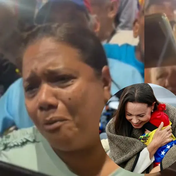 Llanto en marchas de María Corina Machado
