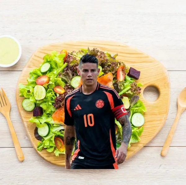 James Rodríguez y su dieta antes y después de los partidos.