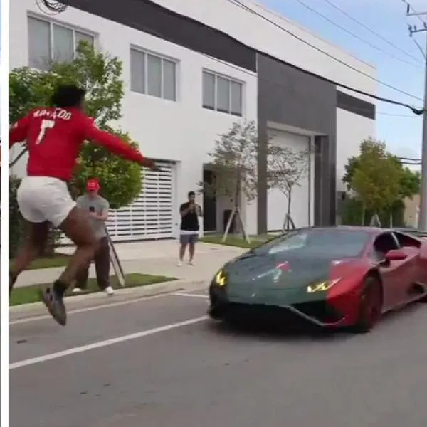Video | Famoso ‘influencer’ arriesga su vida al saltar sobre dos Ferraris a alta velocidad