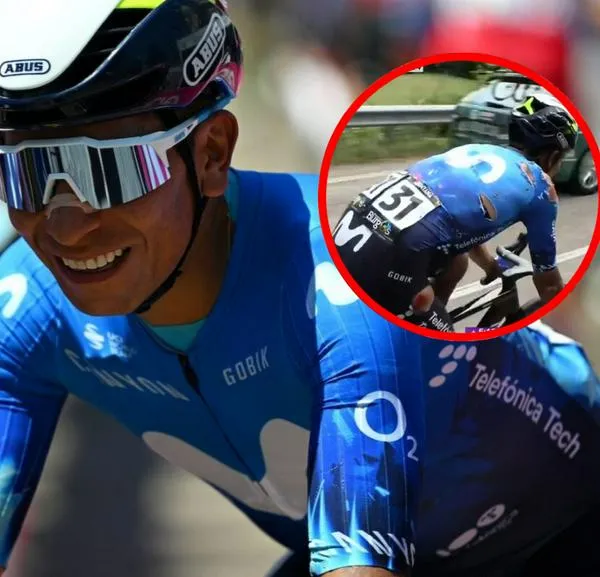Nairo Quintana, a propósito de la fuerte caída que tuvo en la Vuelta a Burgos