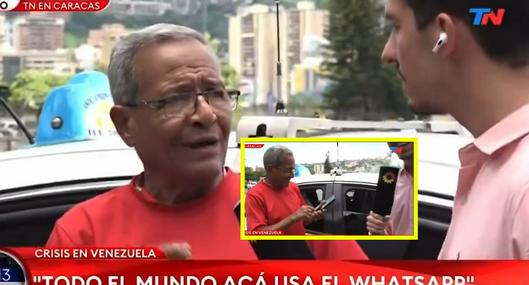 Hombre iba a desinstalar WhatsApp por orden de Nicolás Maduro y quedó mal en vivo en televisión: video