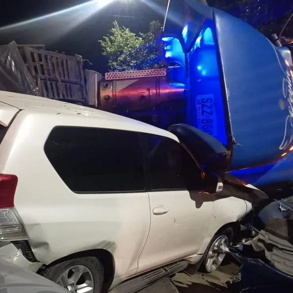 Accidente en la vía al Llano.