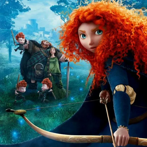 Así se verían los personajes de 'Valiente', en la vida real, según la inteligencia artificial. Mérida, el rey Fergus, la reina Elinor y más.