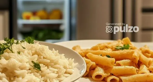 Razones por las que no debe dejar por más de 24 horas la pasta o el arroz en la nevera. Lo ideal es consumirlos en el menor tiempo posible.