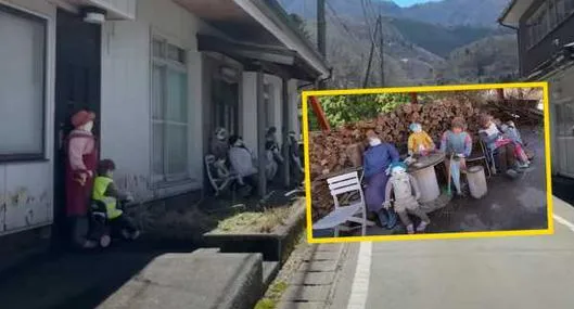 "Da miedo caminar por aquí": el misterioso pueblo donde la mayoría de sus habitantes son muñecos