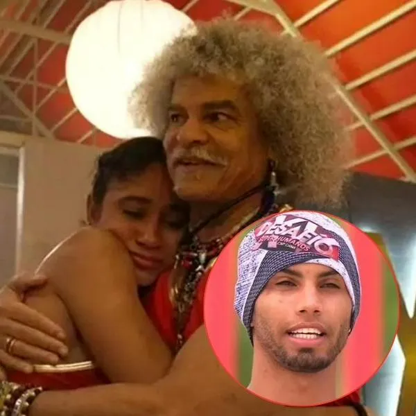 El 'Pibe' Valderrama consoló a Karen en el 'Desafío al quedar cerca de la eliminación