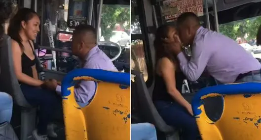 Conductor de bus detuvo viaje para pedirle matrimonio a su novia: video es viral