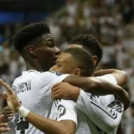 Mbappé debutó, anotó y ya ganó su primer trofeo con Real Madrid: la Supercopa de Europa