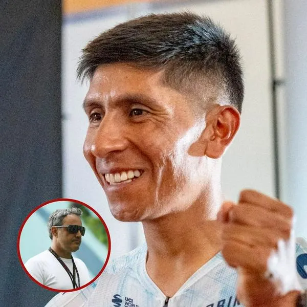 Nairo Quintana, directo con Juan Pablo Montoya.