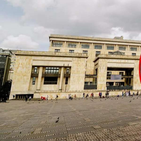 Fotos de la maqueta del Palacio de Justicia.