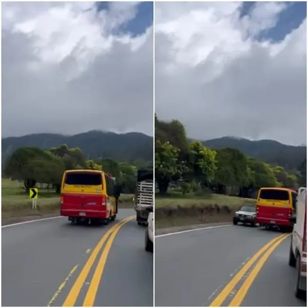 Un conductor de bus intermunicipal casi provoca una seria tragedia por ser atravesado e ir de afán; revelaron las placas y empresa de transporte.