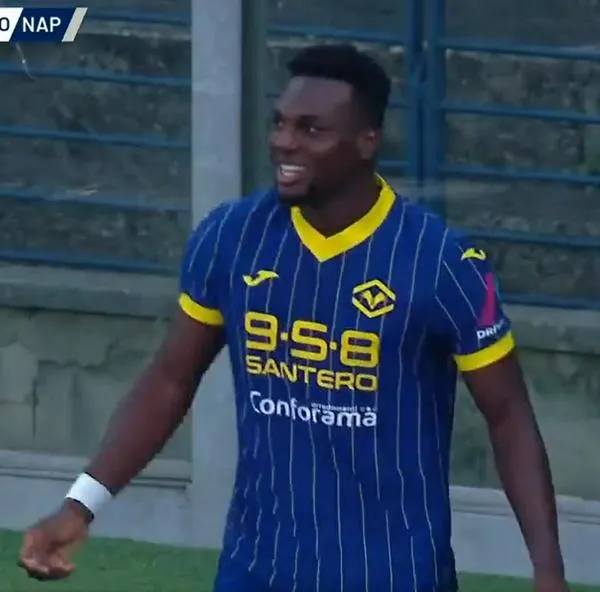 Daniel Mosquera, a propósito de los goles que hizo en Italia con Hellas Verona.